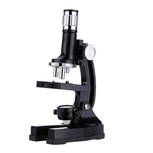 1200X Microscope Perfect Educational Toy with Projector LED Light 10-20X Zoom Eyepiece Students Science Biological Instrument