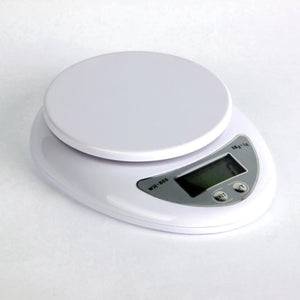 1pc 5000g/1g 5kg  Kitchen Digital Scale Balance Food Diet Postal Weight Scale LCD Electronic White Scales