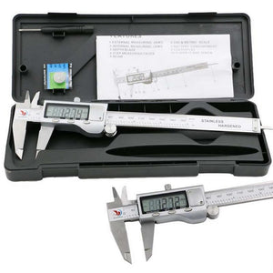 1 PC Metal 6-Inch 150mm Stainless Steel Electronic Digital Vernier Caliper Micrometer Measuring  Tools Vernier Calipers VEP39T50