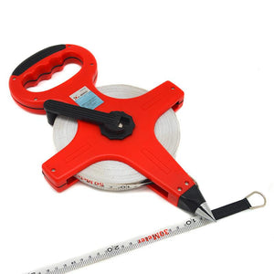 1PC High Quality 50/30m Meter Open Reel Fiberglass Tape Measure