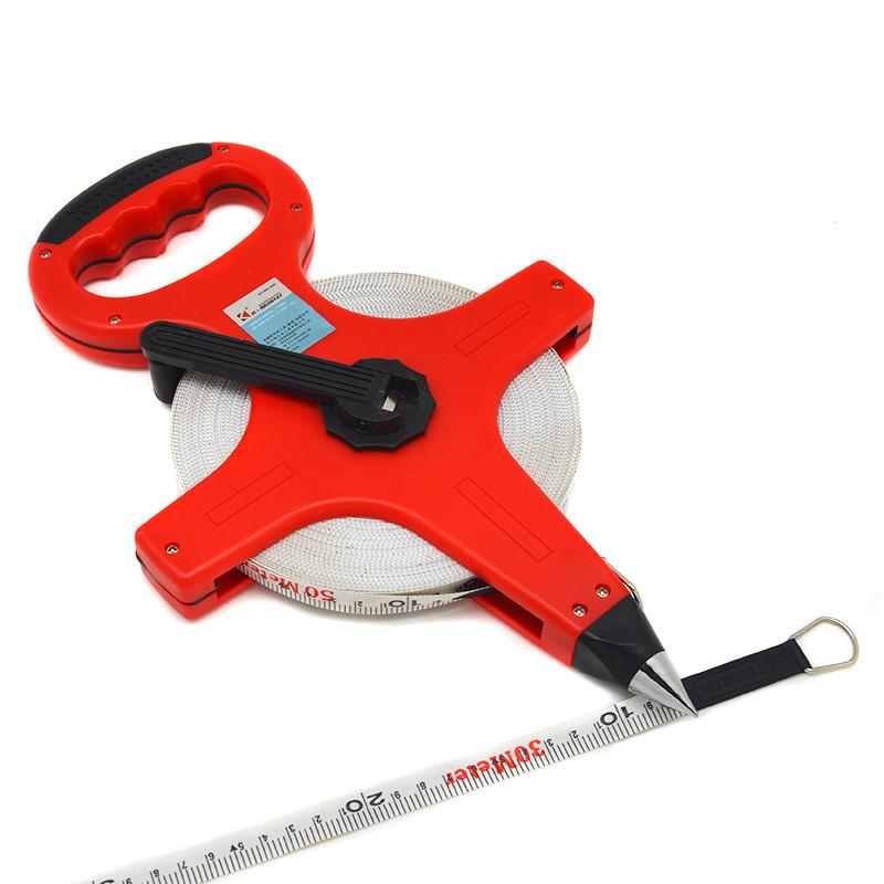 1PC High Quality 50/30m Meter Open Reel Fiberglass Tape Measure
