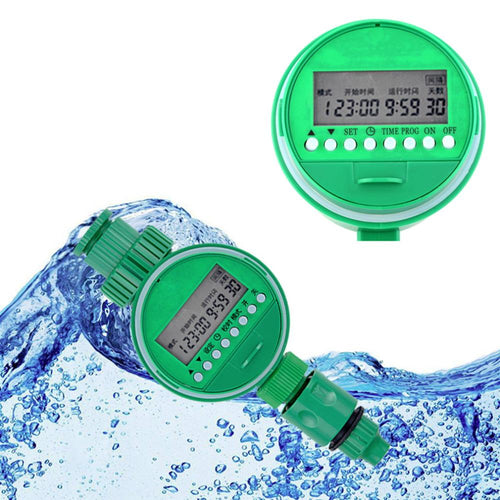 1pc LCD Waterproof Home Automatic Electronic Water Timer Garden Irrigation Controller Digital Intelligence Watering System