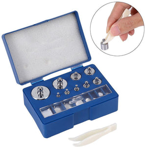 17Pcs 211.1g 10mg-100g Grams Precision Calibration Scale Weight Set Test Jewelry Scale