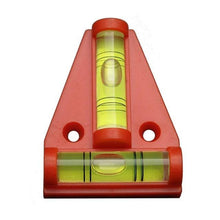 (1 piece/lot) T type spirit level measurement instrument Triangular Plastic level indicator Shell Black Red Orange