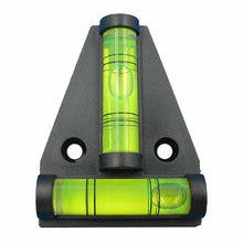(1 piece/lot) T type spirit level measurement instrument Triangular Plastic level indicator Shell Black Red Orange