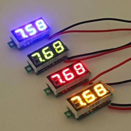 0.36 Inch 2.5V-30V Mini Digital Voltmeter Voltage Tester Meter LED Screen Electronic Parts Accessories Digital Voltmeter