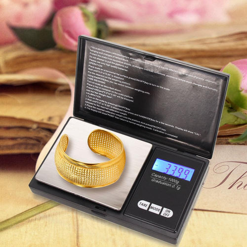 1kg 1000g x 0.1g Precision Digital Pocket Scales for Gold Bijoux Sterling Silver Scale Jewelry Weight balance Electronic Scales