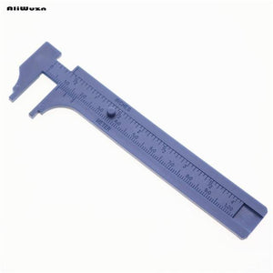 1pcs Plastic Measuring Tools Mini Vernier Calipers 1mm / Mini Ruler Micrometer Gauge 80mm 100mm Measuring Range