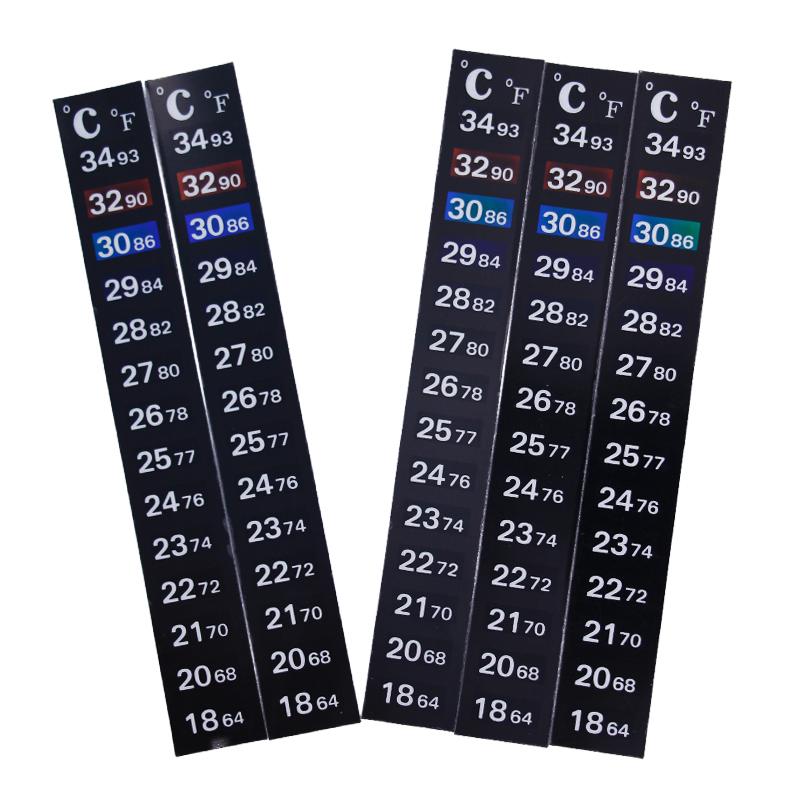 5pcs /lot stick-on digital aquarium Fish Tank  fridge Thermometer Sticker Temperature temp measurement  stickers