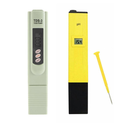 1pcs Digital Pen Style PH Meter Monitor +1pcs TDS Tester Water Analysis Monitor for Aquarium Pool Water Quality Tester FEN#