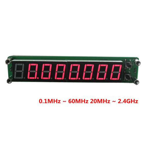 0.1MHz ~ 60MHz 20MHz ~ 2.4GHz Digital Frequency Counter Meter Tester Cymometer 8 digits 0.56