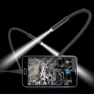 1pcs 2M 7mm 6 LED USB Waterproof Endoscope Borescope Snake Inspection Video Camera hot sales
