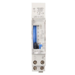 1pcs SUL180a 15 Minutes Mechanical Timer 24 Hours timer Switch Programmable Din Rail Timers Measurement Analysis Instruments
