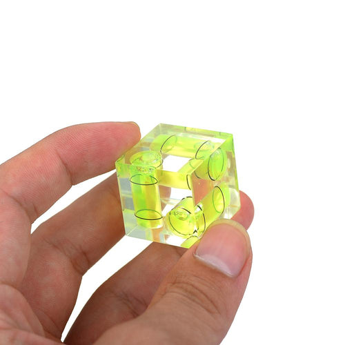 1PCS Square Green 3 Types Bubble Level Acrylic Mini Level Bubble for Adjusting the Angle of Camera Mesuring instrument tool tool