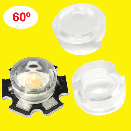 10pcs/lot 14mm 60 Degree Clear LED Lens For 1W 3W 5W LED Light Lamp(Without LED Light and Star Base)