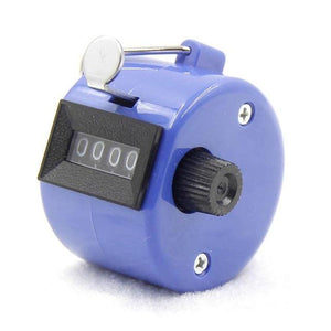 1pc Tally Clicker Counter 4 Digit Number Clicker Golf Digital Chrome Hand held Best Selling 2017