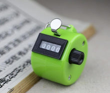 1pc Tally Clicker Counter 4 Digit Number Clicker Golf Digital Chrome Hand held Best Selling 2017