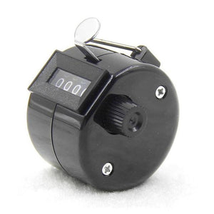 1pc Tally Clicker Counter 4 Digit Number Clicker Golf Digital Chrome Hand held Best Selling 2017