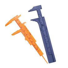 1pcs Plastic Measuring Tools Mini Vernier Calipers 1mm / Mini Ruler Micrometer Gauge 80mm 100mm Measuring Range