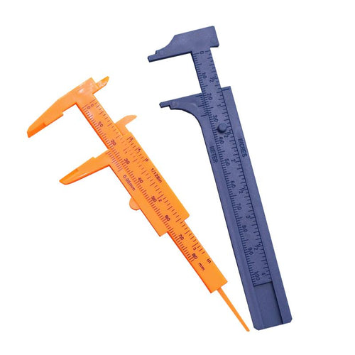 1pcs Plastic Measuring Tools Mini Vernier Calipers 1mm / Mini Ruler Micrometer Gauge 80mm 100mm Measuring Range