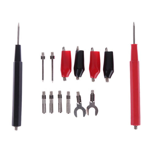 16pcs/Set Multifunction Digital Multimeter Probe Test Lead Cable Alligator Clip Tool Alligator Clip Multimeter Probe