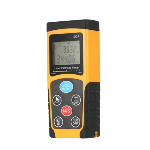 100m Portable Handheld Digital Laser Distance Meter High Precision Range Finder  Area Volume tape Measure Data Storage Backlight