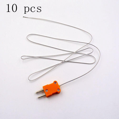 10 pieces 1M Length Wire Temperature Test K-type TP-01 Thermocouple Sensor Probe Tester line