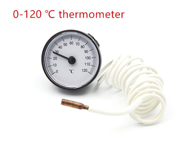 0-120 degrees celsius bolier thermometer, water heater  temperature gauge , water-temperature gage,TEMP