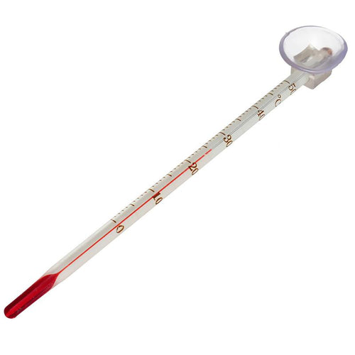 0~50 Degree Glass Aquarium Thermometer With Suction Cup Fish Tank Temperature Measurement Meter Tester New Arrival
