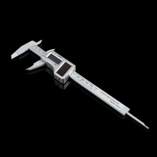 0-150mm 6 Inch Solar Power Digital Vernier Caliper Carbon Fiber Composite Micrometer Gauge Meter Widescreen Measuring Tools