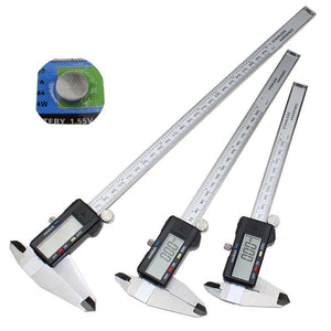0-150/200/300mm 6" 8" 12" Stainless Steel Electronic Digital Caliper trammel Precision Metric Measurement Tool With LCD Screen