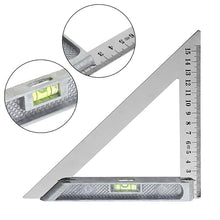 1PC Triangle Ruler 90 Degree Alloy Measuring Tool With Bead Horizontal Woodworking