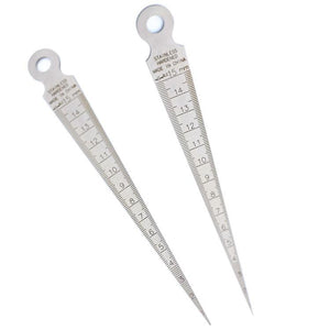 1-15mm Stainless Steel Inner Diameter Ruler Taper Gauge For Drill Hole Taper Gap Measurement Tools