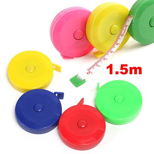 12 Pcs Retractable Ruler Tape Measure Sewing Cloth Dieting Tailor 1.5m 150cm BPZ3
