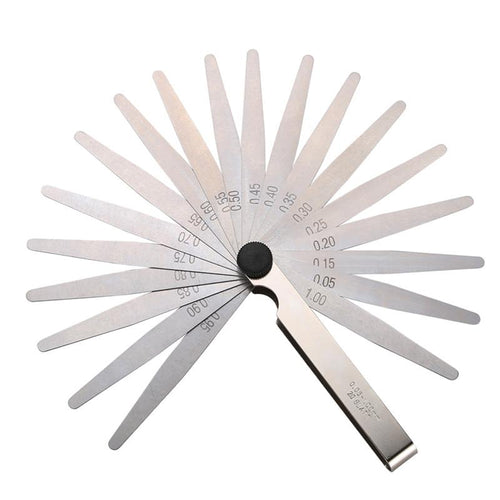 0.05 -1mm 20 Blade 100mm Thickness Gap Filler Feeler Gauge Metric  Measuring Tool