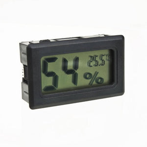 1pcs Mini Temperature Humidity Meter LCD Digital Thermometer Hygrometer Fridge Freezer Black New Free Shipping