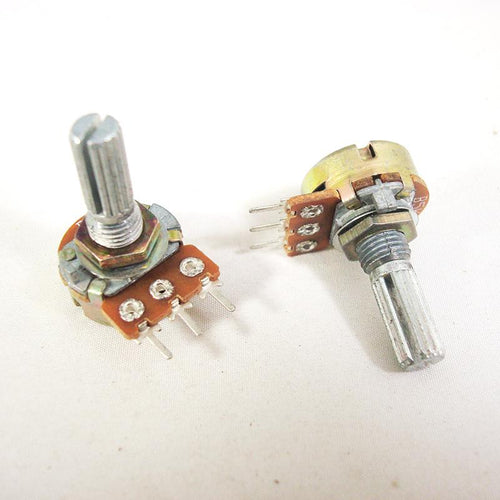 10pcs B220K 220K Ohm Liner Taper Potentiometer Pot Rotary  20mm