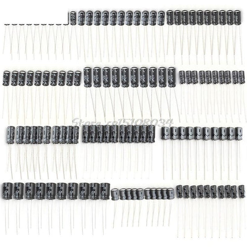 120Pcs Electrolytic Capacitor 0.22uF-470uF Kit #S018Y# High Quality