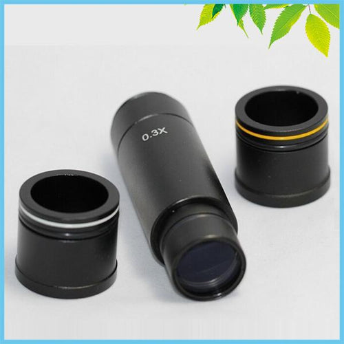 0.3X C Mount Adapter Microscope Reduction Lens CCD Adapter C Mount Microscope Adapter for Industry Microscope Camera Eyepiece