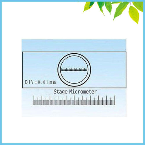 0.01mm Stage Micrometer Graticules Microscope Stage Micrometer Calibration Slide