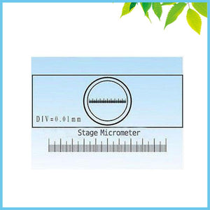 0.01mm Stage Micrometer Graticules Microscope Stage Micrometer Calibration Slide
