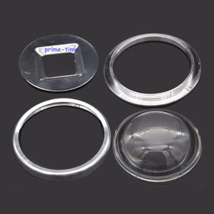 1 set 67mm Glass Led Lens +aluminum Ring+reflector 4set Series for 20w 30w 50w 60w 90w 100w lens Reflector Collimator