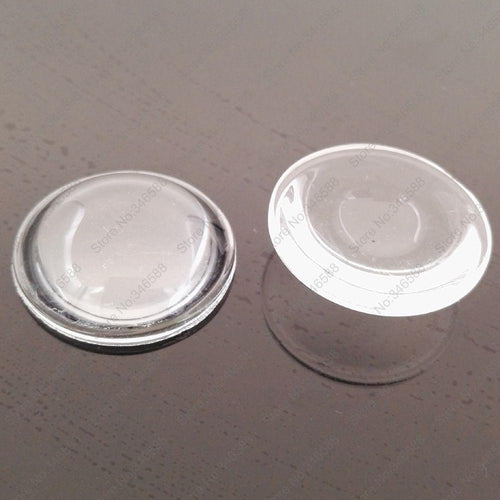 10pcs/lot! 30mm Diameter Optical Glass LED Lens Height  10mm Plano-Convex Shape Lens for High Power LED Lamp DIY