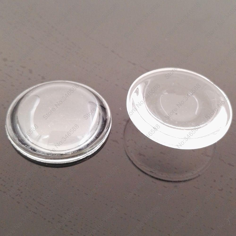 10pcs/lot! 30mm Diameter Optical Glass LED Lens Height  10mm Plano-Convex Shape Lens for High Power LED Lamp DIY