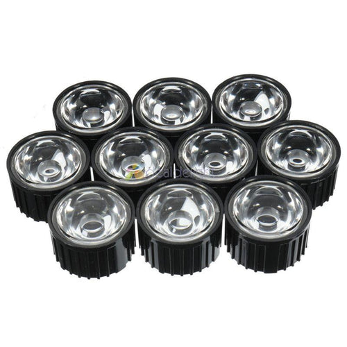 10pcs 20mm 45 degrees LED Lens Reflector For 1W 3W 5W High Power LED  Lamp Light