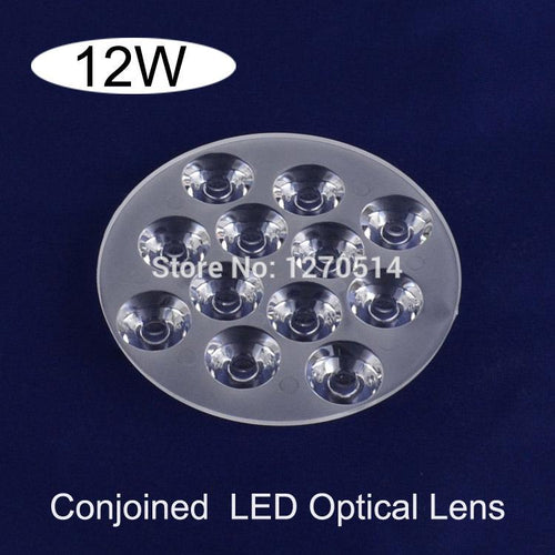 10pcs/lot , 12W LED lens Conjoined Twin Lens Optical High Power Ceiling Spot Down Light Lenses Smooth surface , Diameter 92mm
