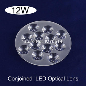 10pcs/lot , 12W LED lens Conjoined Twin Lens Optical High Power Ceiling Spot Down Light Lenses Smooth surface , Diameter 92mm