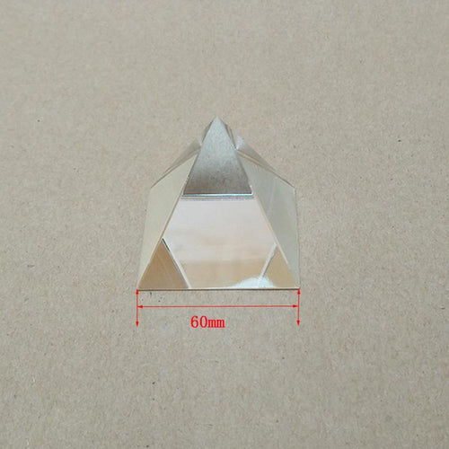 1PC 60mm Optical Glass Four Sides Prism For Optical Experiment Optics Instruments Rainbow Principle Research