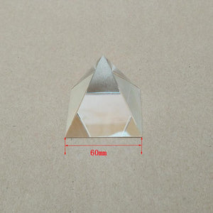 1PC 60mm Optical Glass Four Sides Prism For Optical Experiment Optics Instruments Rainbow Principle Research