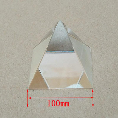 1PC 100mm Optical Glass Four Sides Prism For Optical Experiment Optics Instruments Rainbow Principle Research